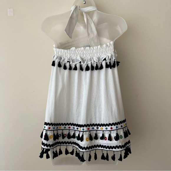 DODO BAR OR tassel halter top blouse Medium - Picture 8 of 10